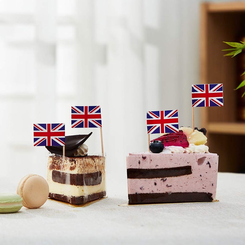 mflagperft UK Flag British Flag, Small Mini British Toothpick Flags for Food, Cupcakes, Cocktails, Appetizers, Bar Party Decorations - Image 5